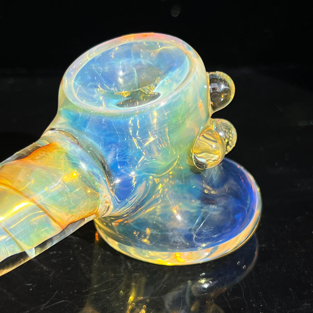 Silver Fumed Hash Hammer Glass Pipe Crondo Glassics   