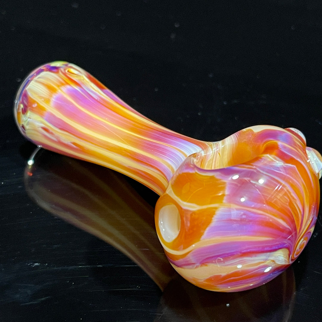 Leftie Purple Streak UV Pipe Glass Pipe Taggart Glass   