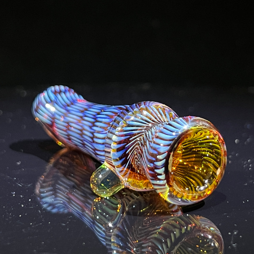 Snakeskin Bat Small Glass Pipe Firekist Glass   