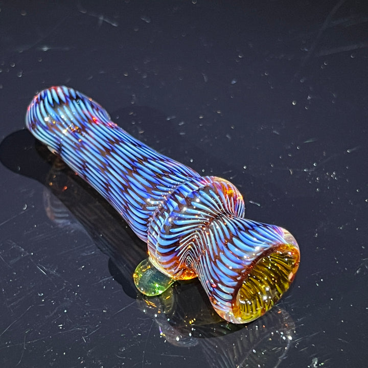 Snakeskin Bat Small Glass Pipe Firekist Glass   