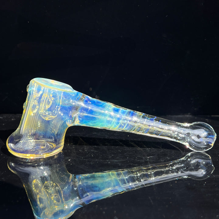 Silver Fumed Hash Hammer Glass Pipe Crondo Glassics   