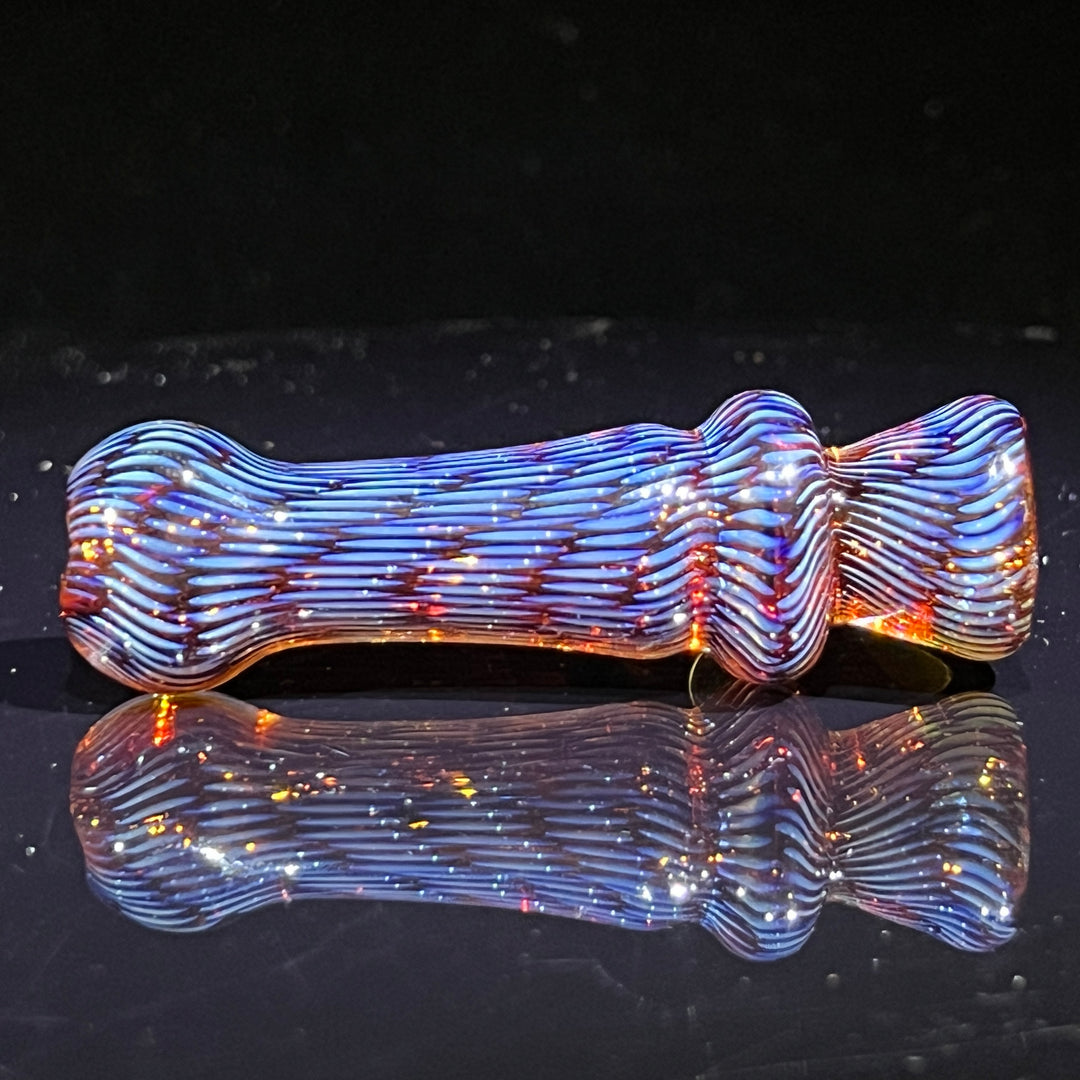 Snakeskin Bat Small Glass Pipe Firekist Glass   