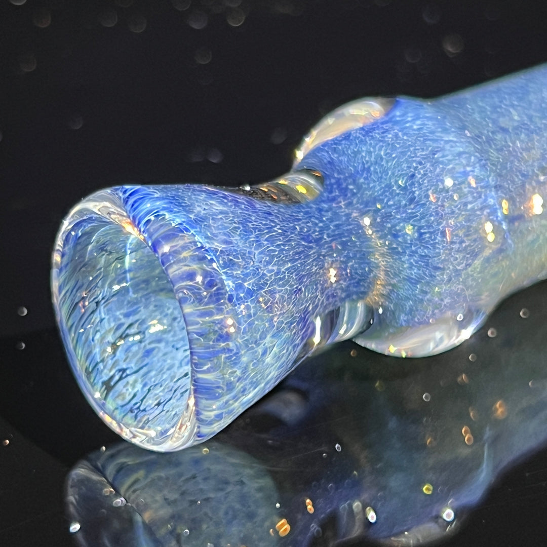 Salish Blue Chillum Glass Pipe Schutz Glass   