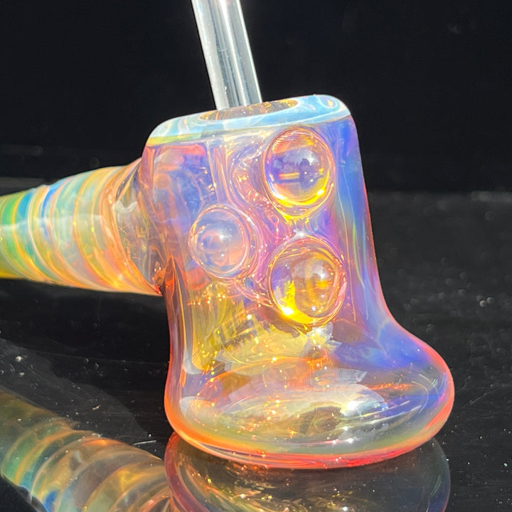 Gold Fumed Hash Hammer Glass Pipe Crondo Glassics   