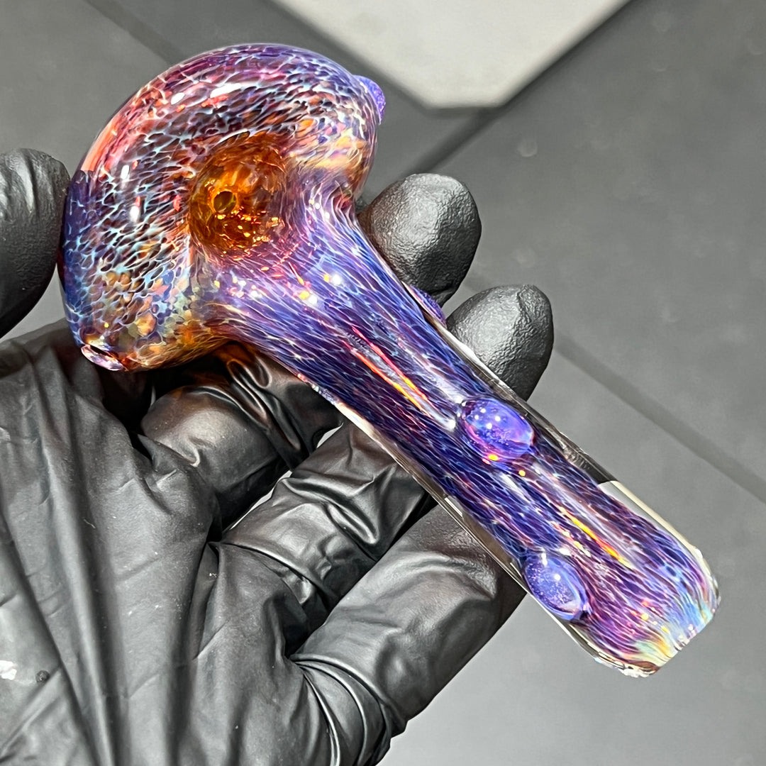 Thick Purple Pipe Glass Pipe Chuck Glass