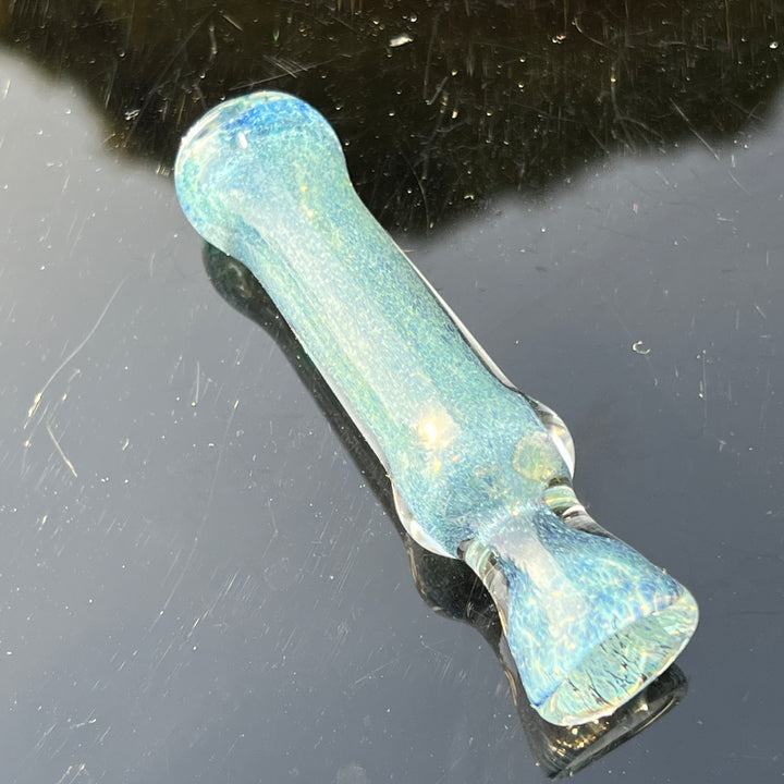 Salish Blue Chillum Glass Pipe Schutz Glass   