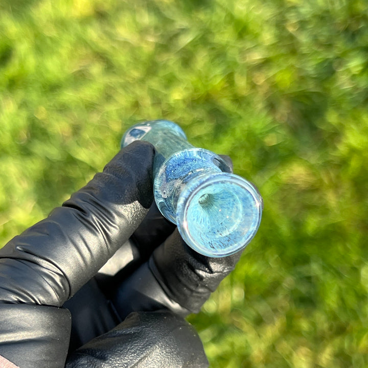 Salish Blue Chillum Glass Pipe Schutz Glass   