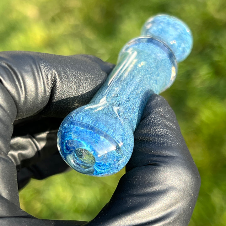 Salish Blue Chillum Glass Pipe Schutz Glass   