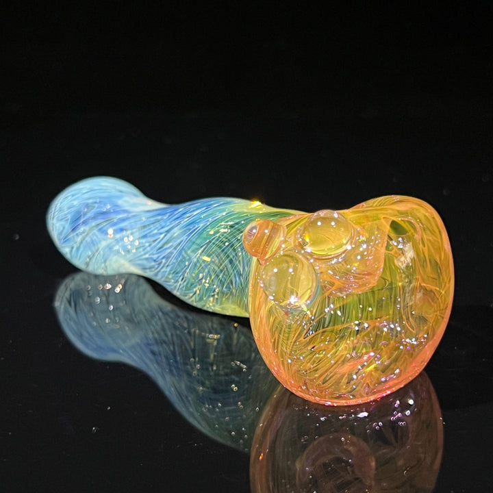 Wrap N Rake Fume Spoon Glass Pipe KRA Glass   