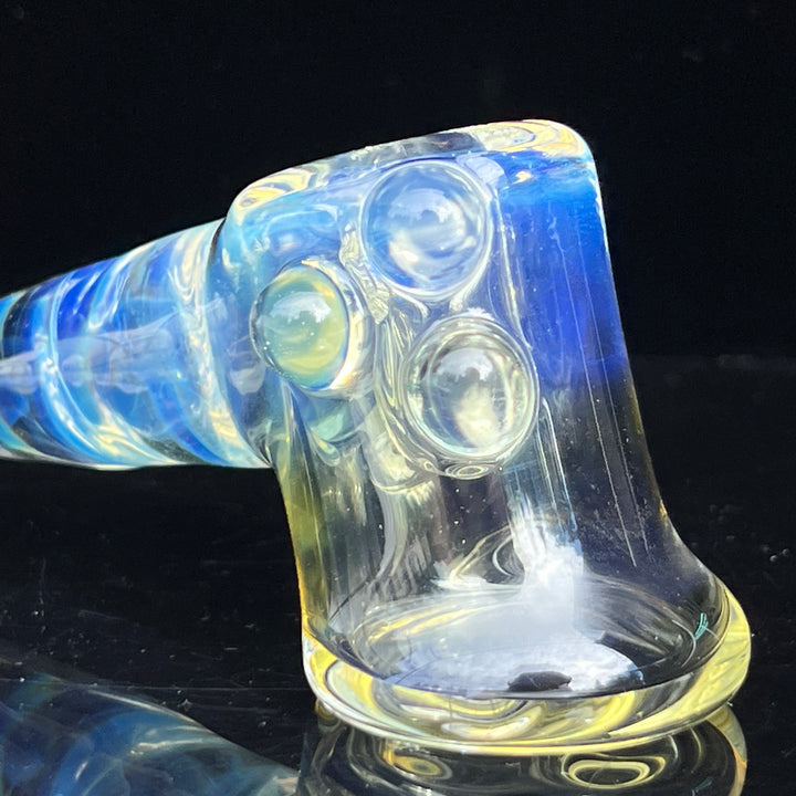 Silver Fumed Hash Hammer Glass Pipe Crondo Glassics   