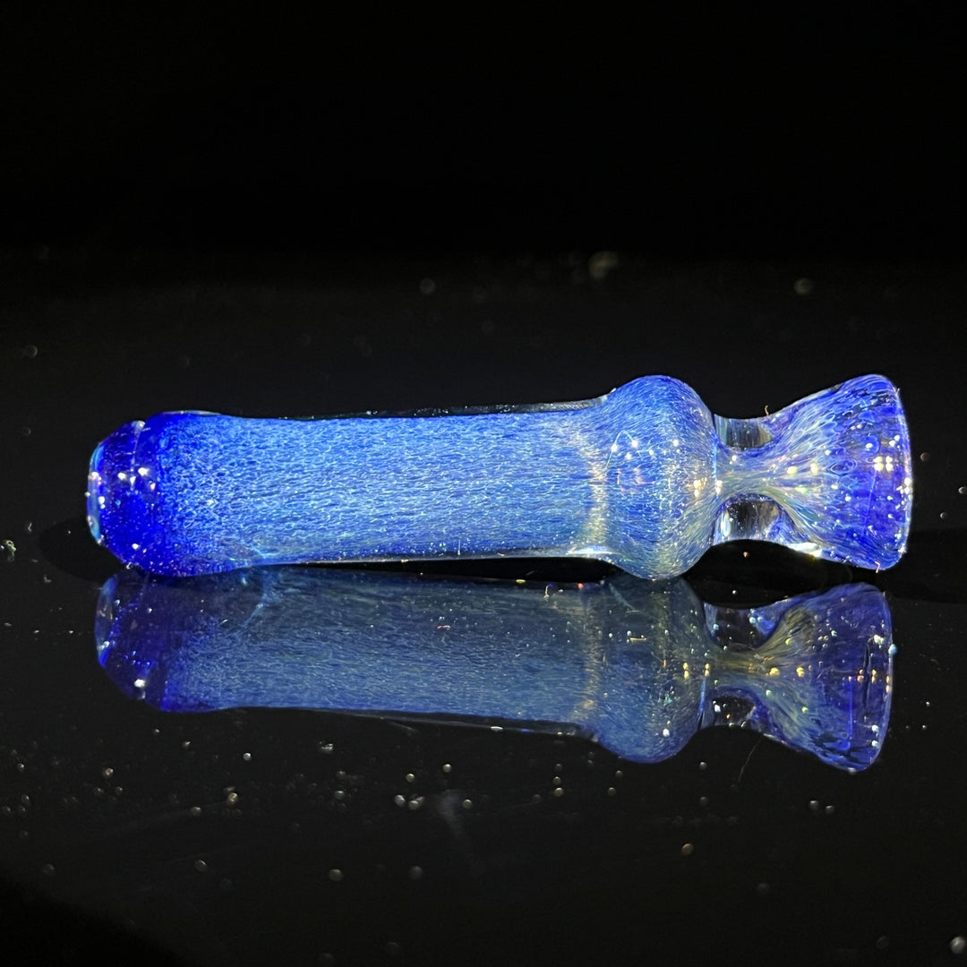 Salish Blue Chillum Glass Pipe Schutz Glass   