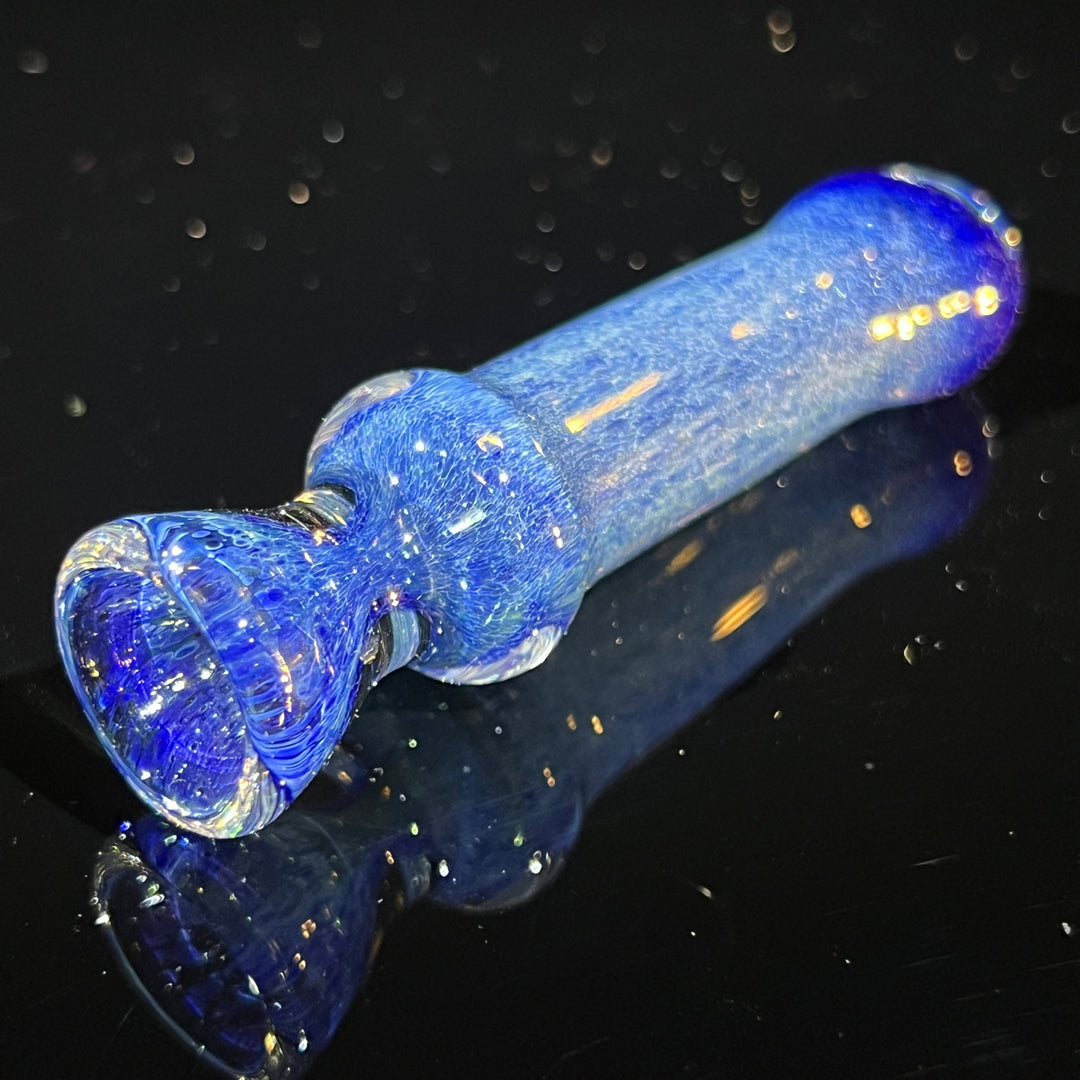 Salish Blue Chillum Glass Pipe Schutz Glass   