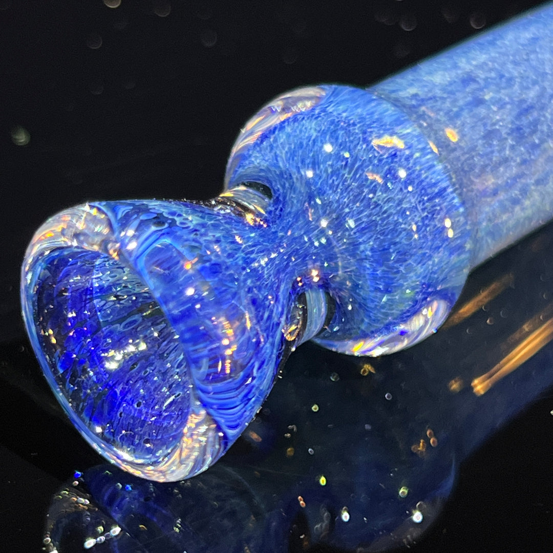 Salish Blue Chillum Glass Pipe Schutz Glass   