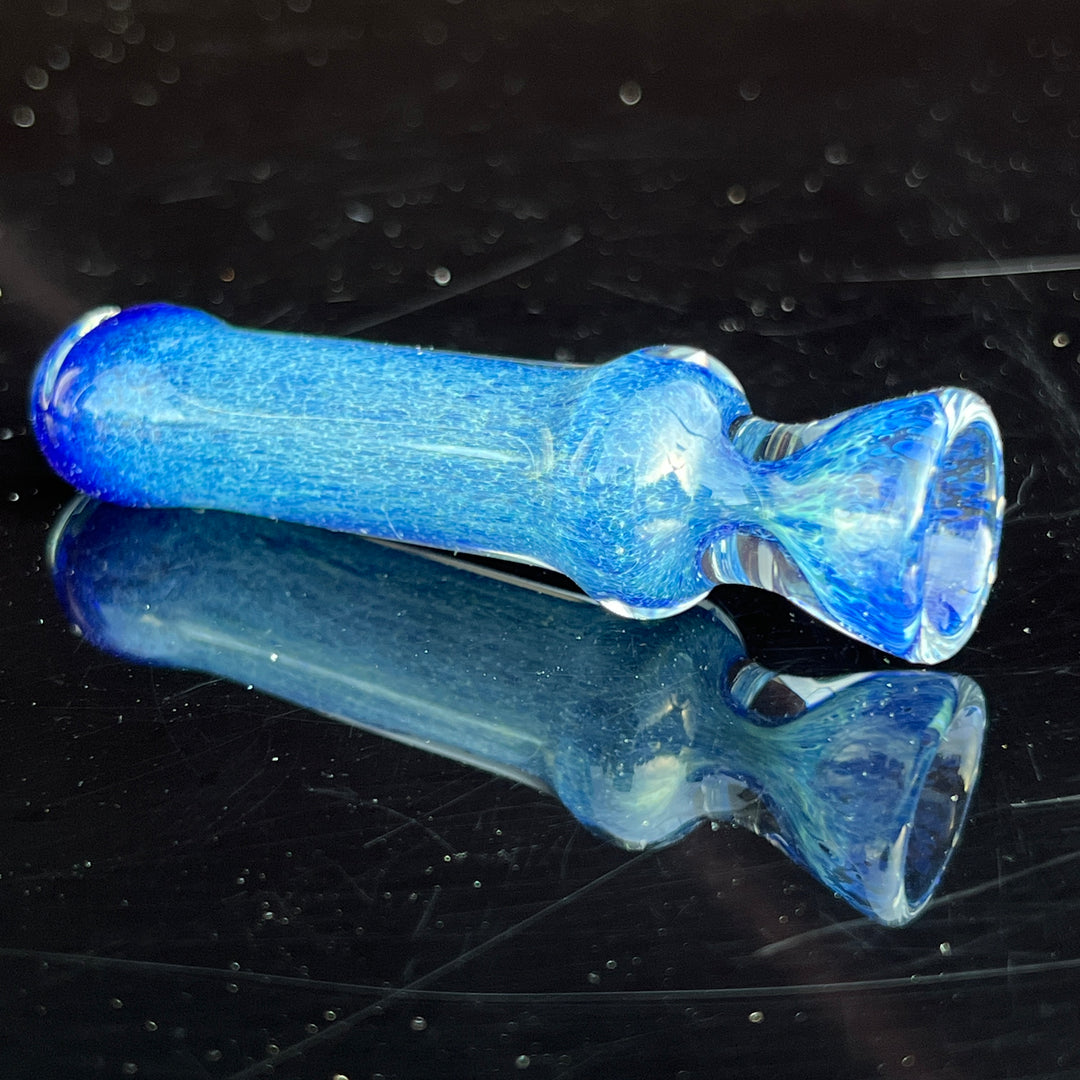 Salish Blue Chillum Glass Pipe Schutz Glass   