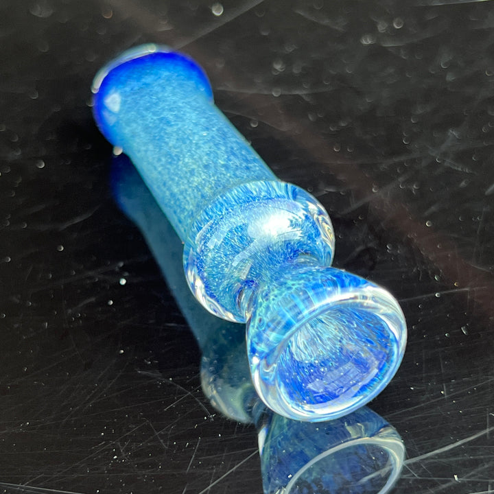 Salish Blue Chillum Glass Pipe Schutz Glass   