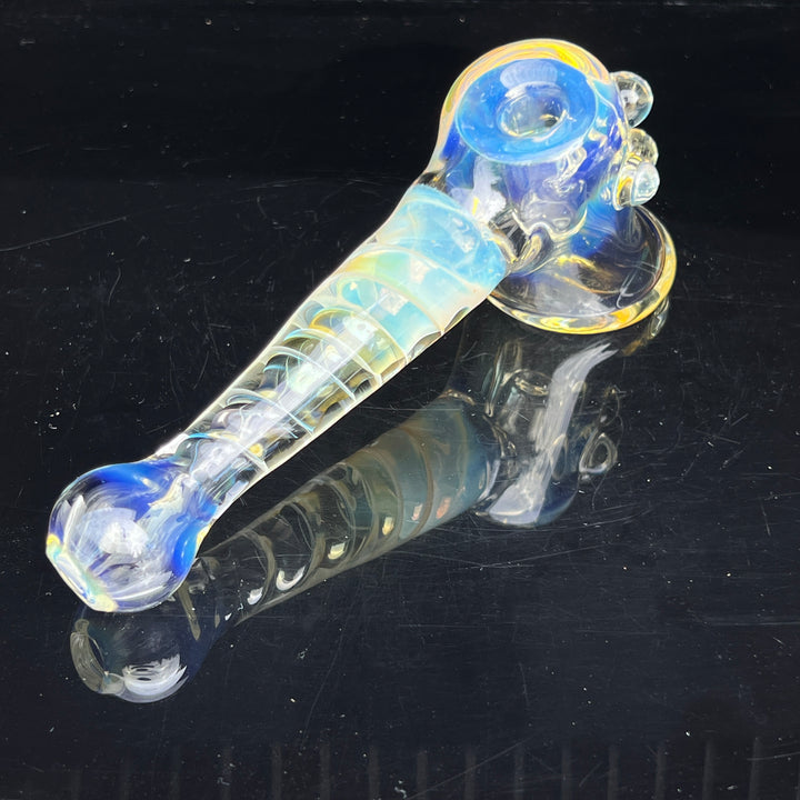 Silver Fumed Hash Hammer Glass Pipe Crondo Glassics   