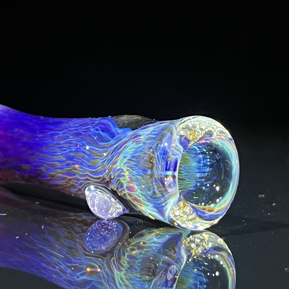 Thick Purple Chillum Glass Pipe Chuck Glass