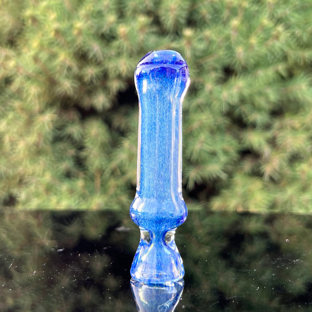 Salish Blue Chillum Glass Pipe Schutz Glass   