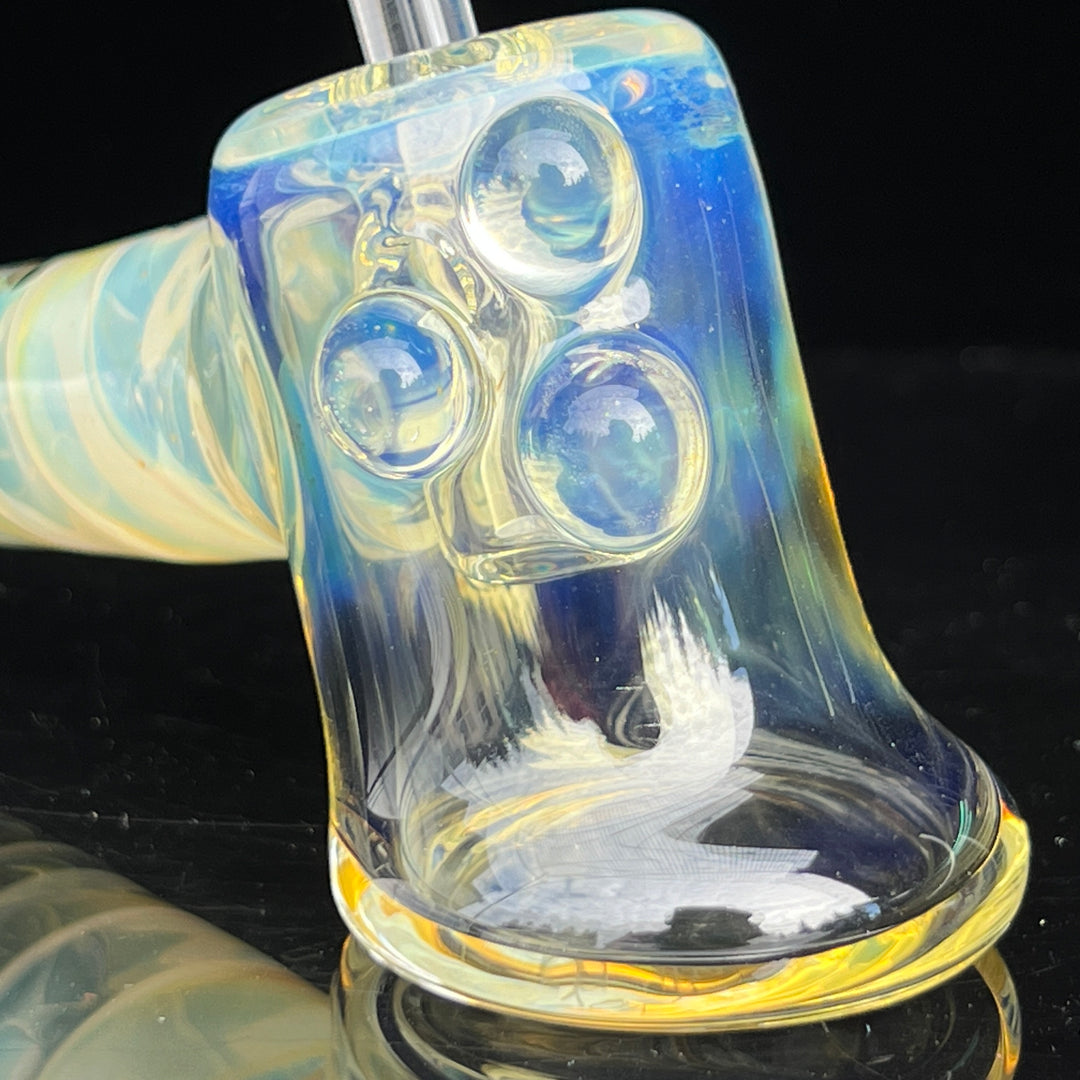 Silver Fumed Hash Hammer Glass Pipe Crondo Glassics   