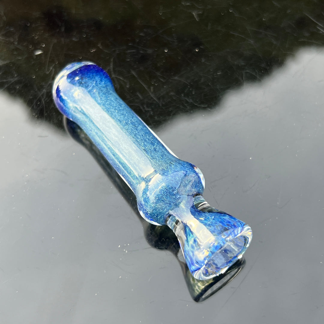 Salish Blue Chillum Glass Pipe Schutz Glass   