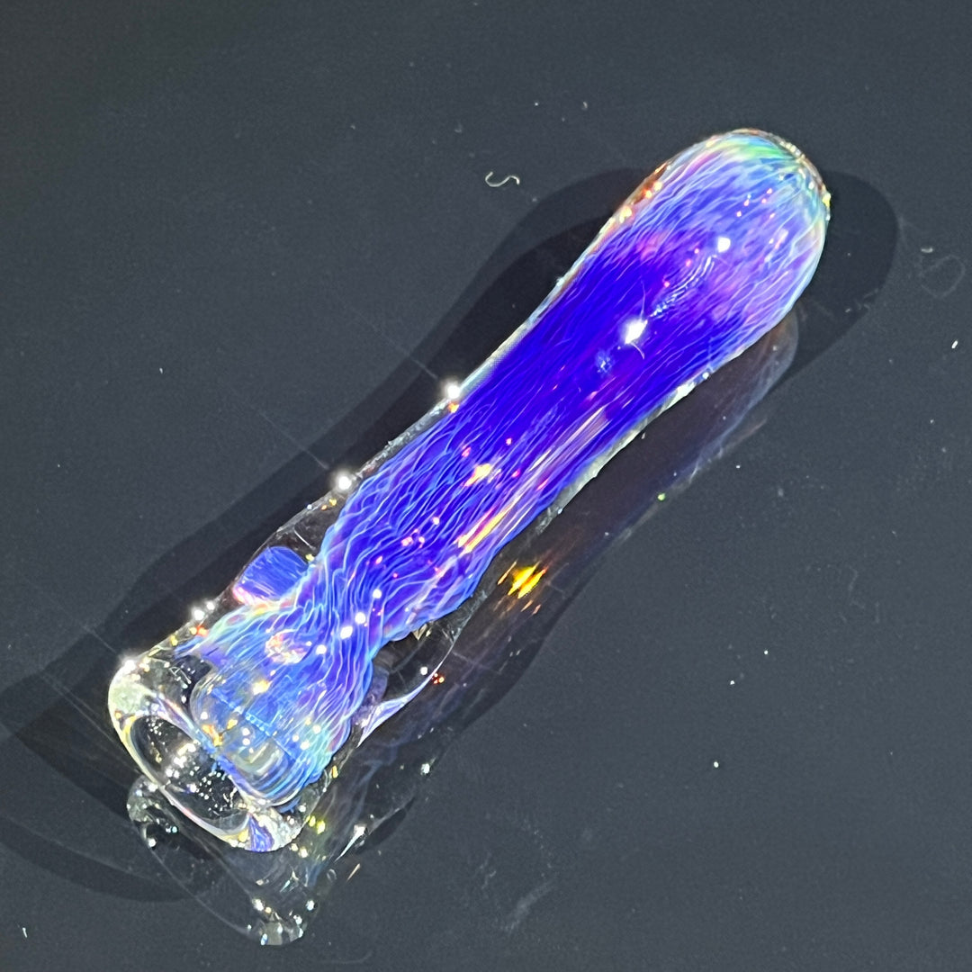 Thick Purple Chillum Glass Pipe Chuck Glass