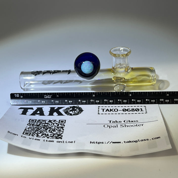 Opal Shooter Glass Pipe Tako Glass   