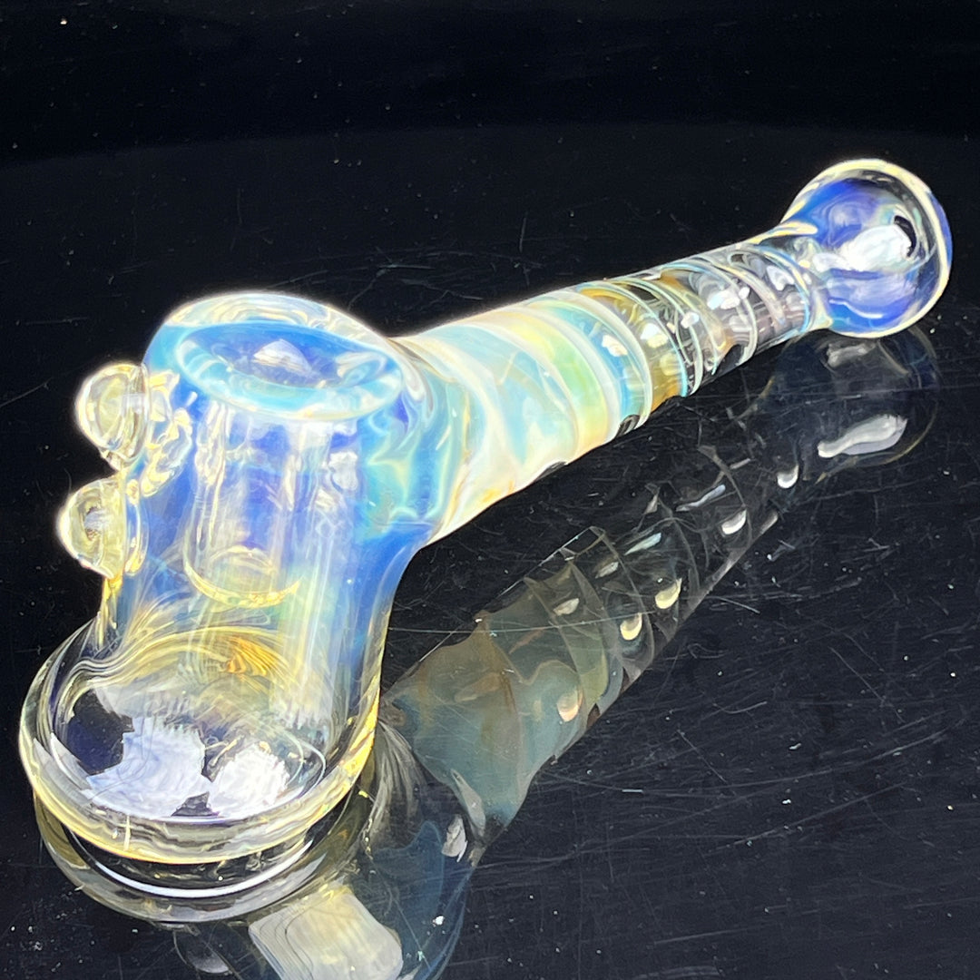 Silver Fumed Hash Hammer Glass Pipe Crondo Glassics   