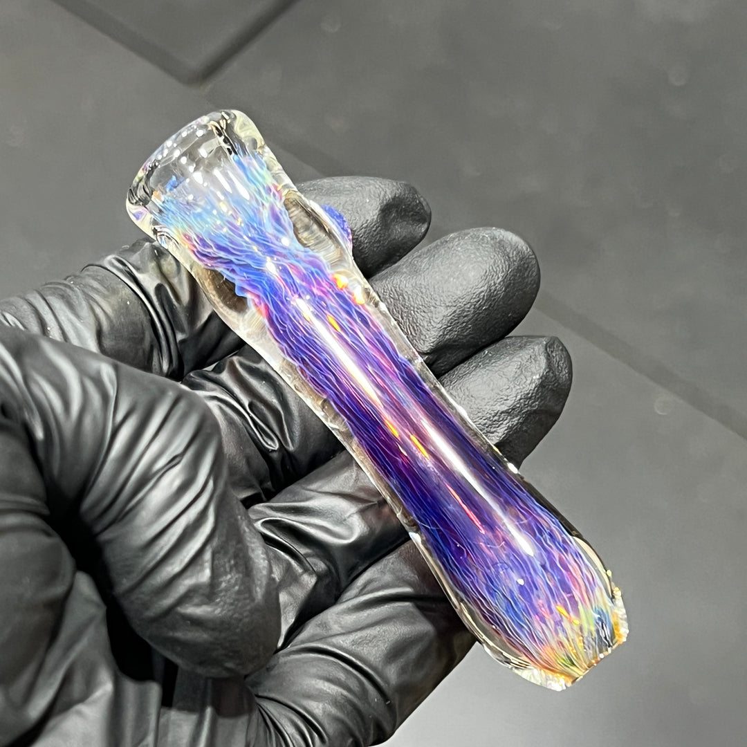 Thick Purple Chillum Glass Pipe Chuck Glass