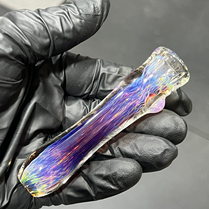 Thick Purple Chillum Glass Pipe Chuck Glass