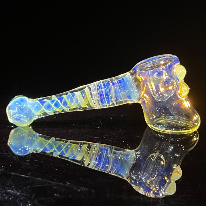 Silver Fumed Hash Hammer Glass Pipe Crondo Glassics   