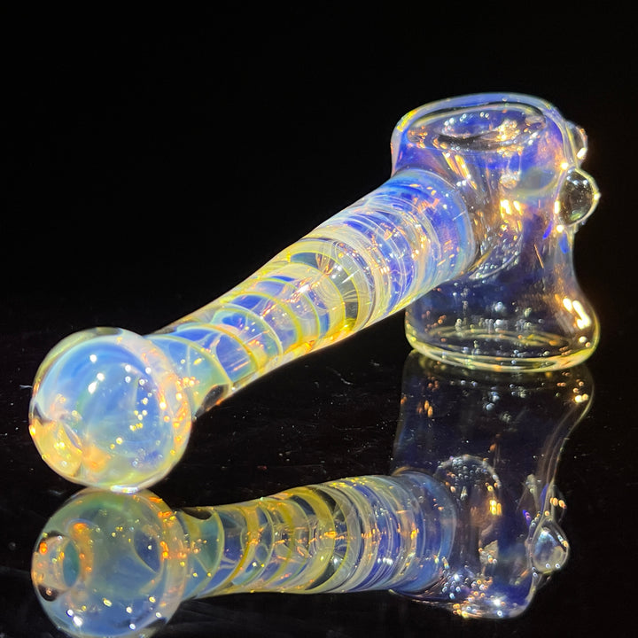 Silver Fumed Hash Hammer Glass Pipe Crondo Glassics   