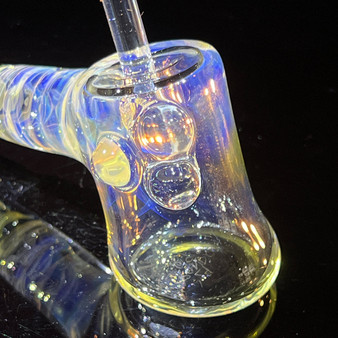 Silver Fumed Hash Hammer Glass Pipe Crondo Glassics   