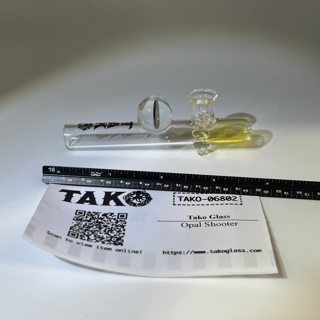 Opal Shooter Glass Pipe Tako Glass   