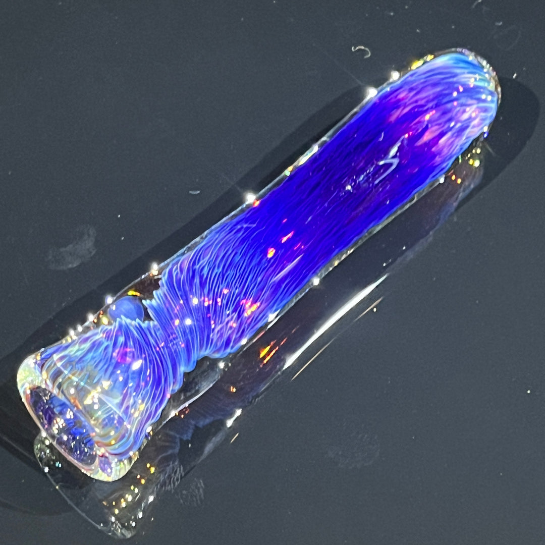 Thick Purple Chillum Glass Pipe Chuck Glass