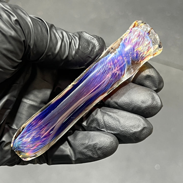 Thick Purple Chillum Glass Pipe Chuck Glass