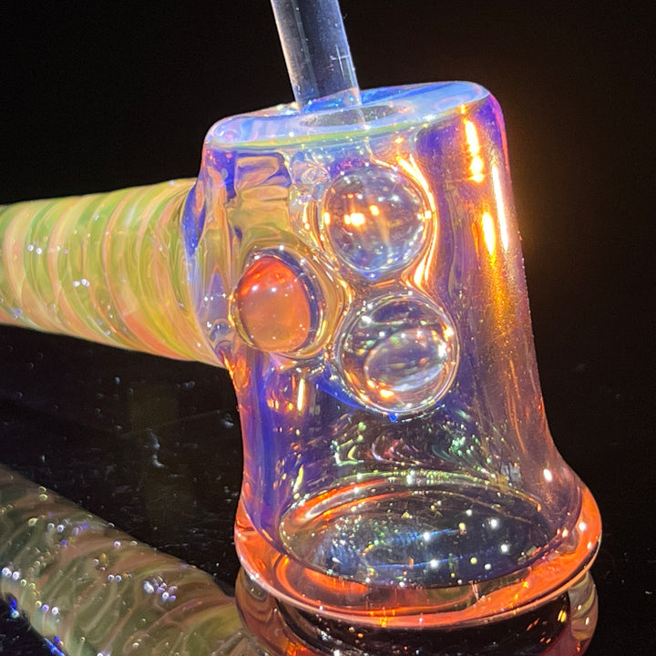 Gold Fumed Hash Hammer Glass Pipe Crondo Glassics   