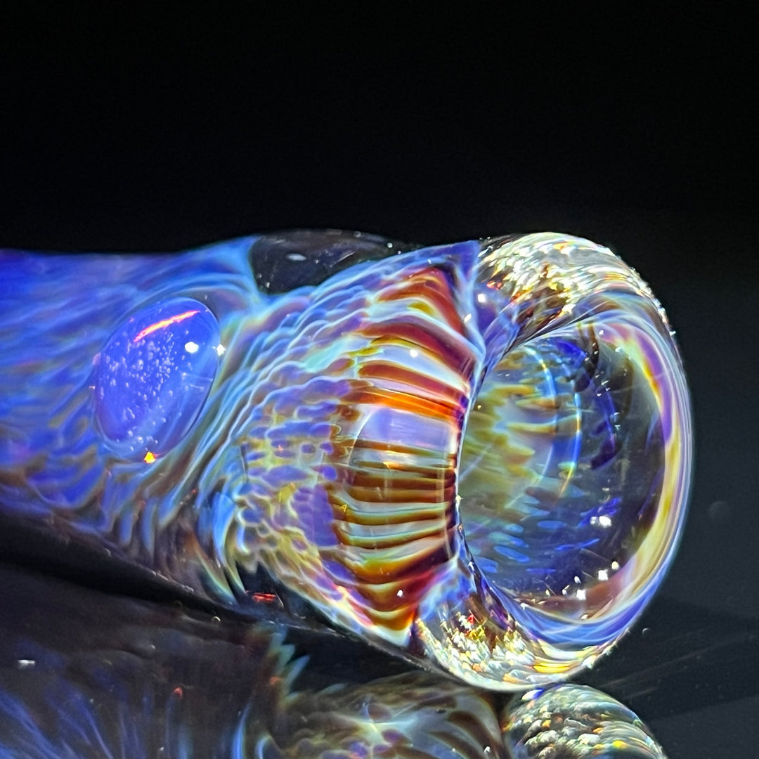 Thick Purple Chillum Glass Pipe Chuck Glass