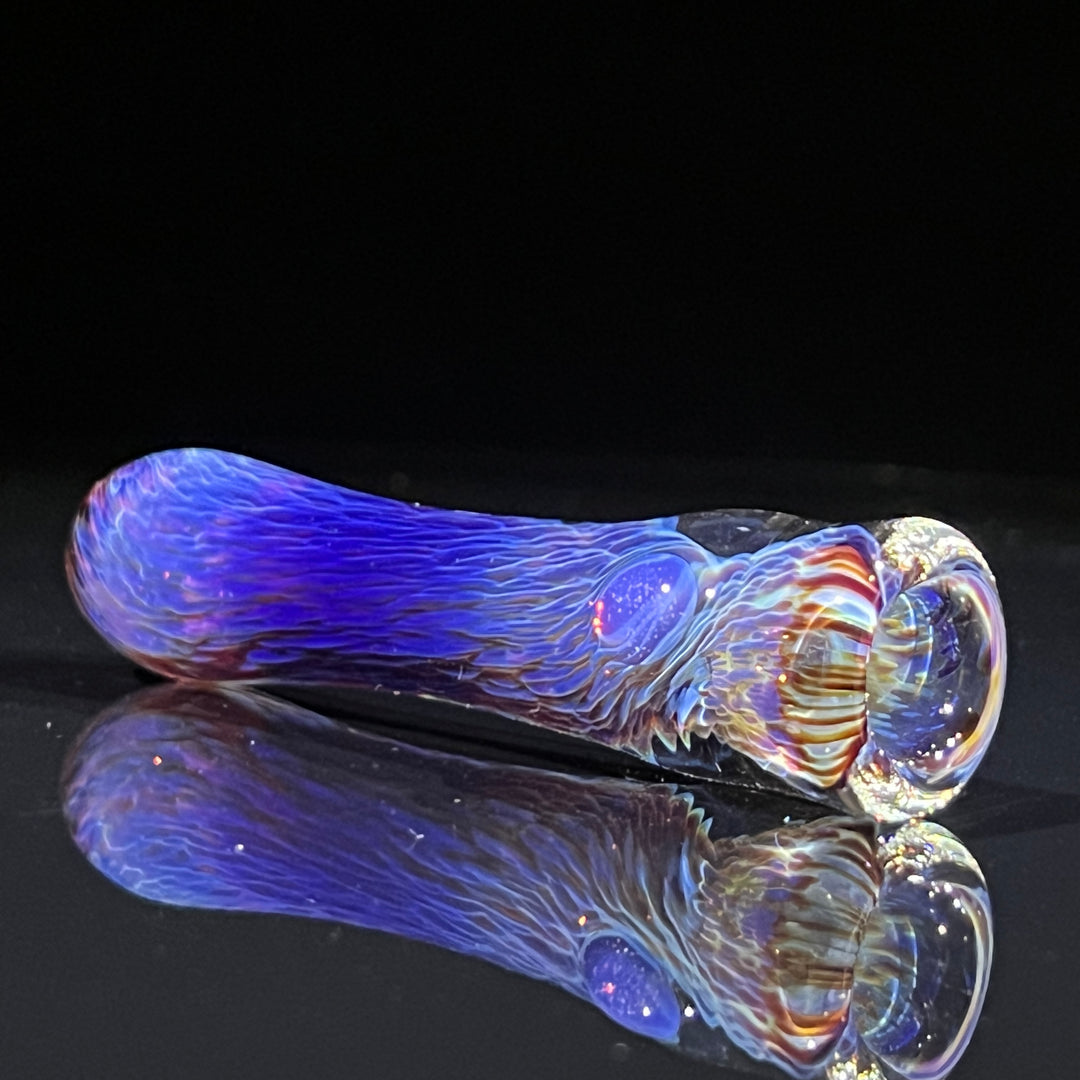 Thick Purple Chillum Glass Pipe Chuck Glass