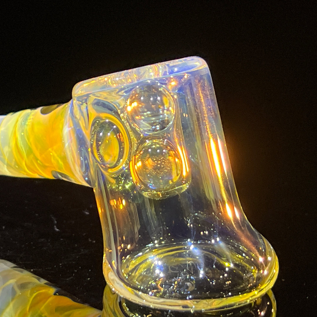 Silver Fumed Hash Hammer Glass Pipe Crondo Glassics   