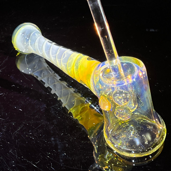 Silver Fumed Hash Hammer Glass Pipe Crondo Glassics   