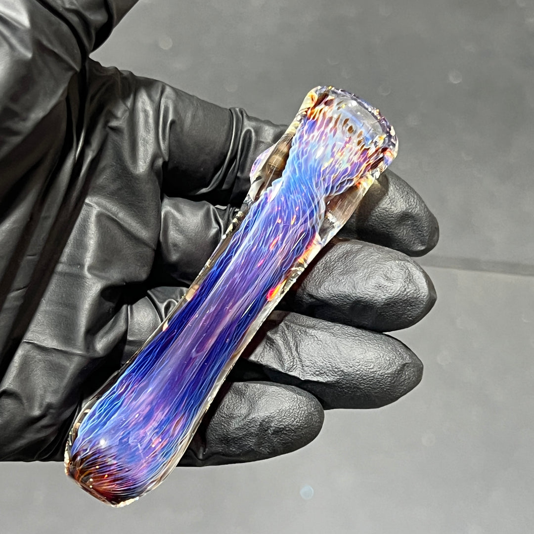 Thick Purple Chillum Glass Pipe Chuck Glass