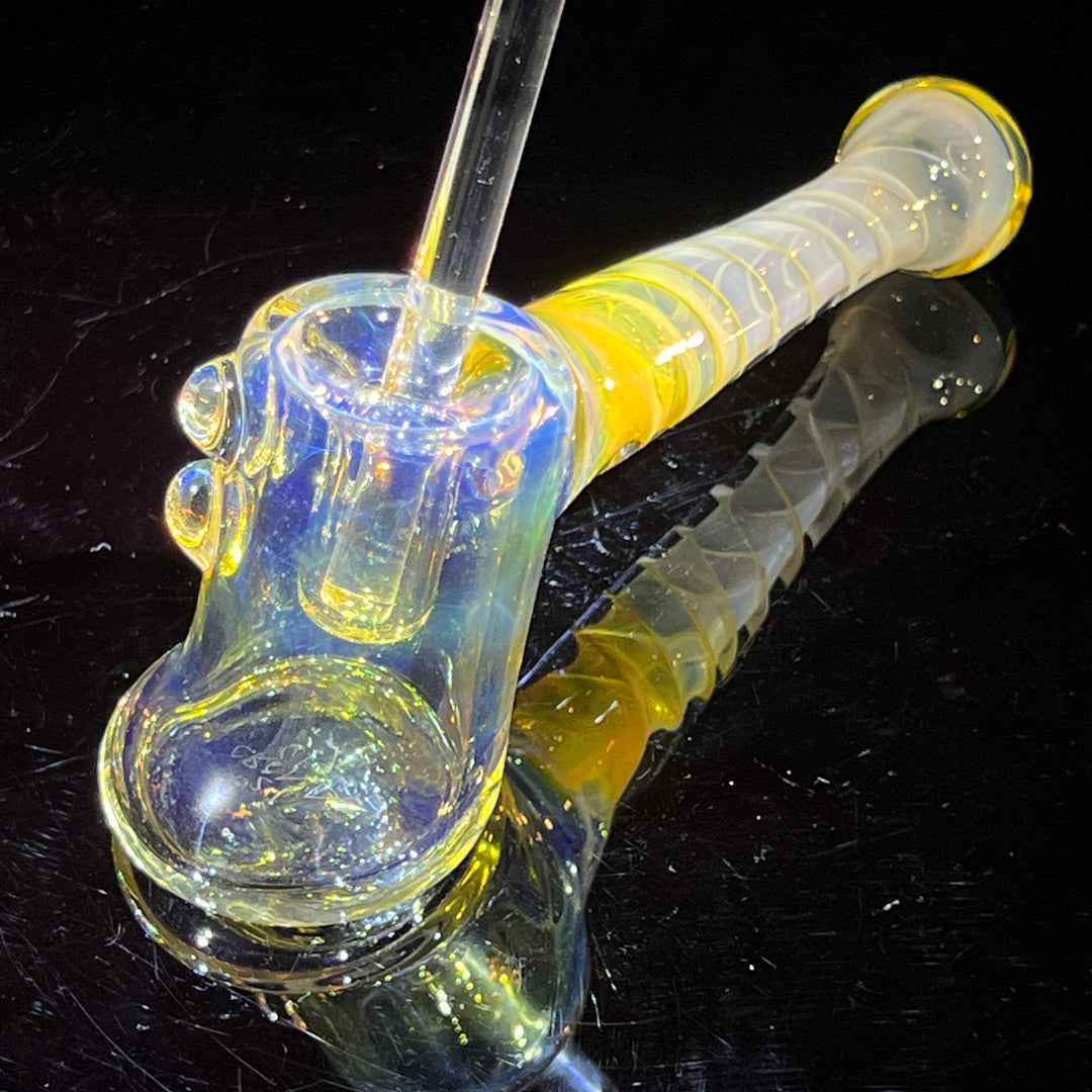 Silver Fumed Hash Hammer Glass Pipe Crondo Glassics   