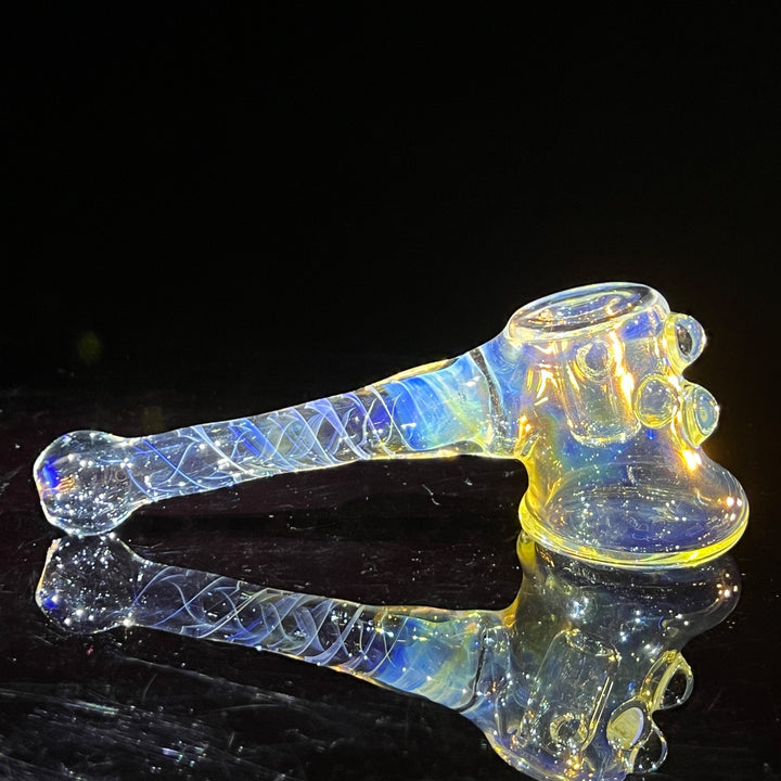 Silver Fumed Hash Hammer Glass Pipe Crondo Glassics   