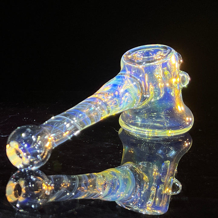 Silver Fumed Hash Hammer Glass Pipe Crondo Glassics   