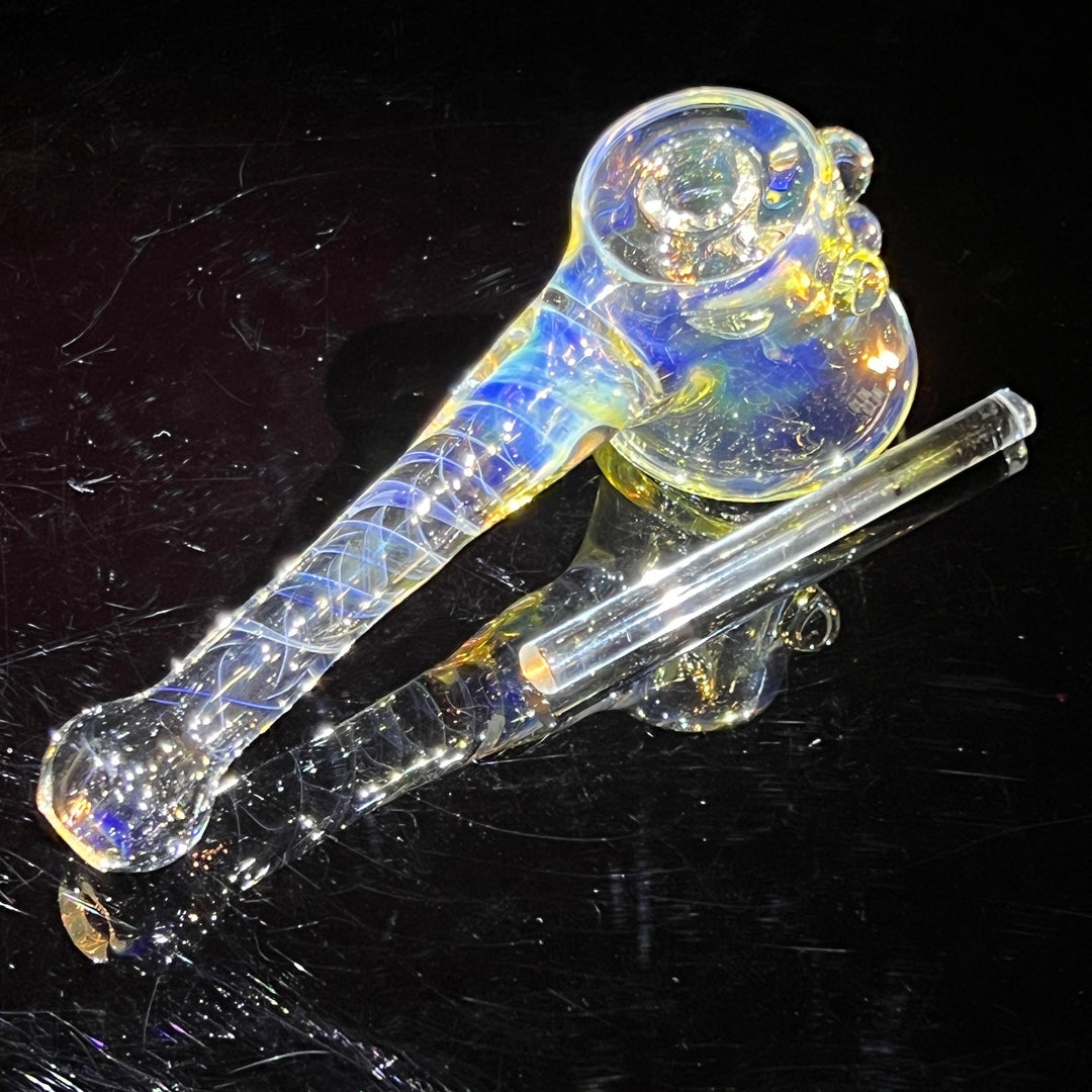 Silver Fumed Hash Hammer Glass Pipe Crondo Glassics   