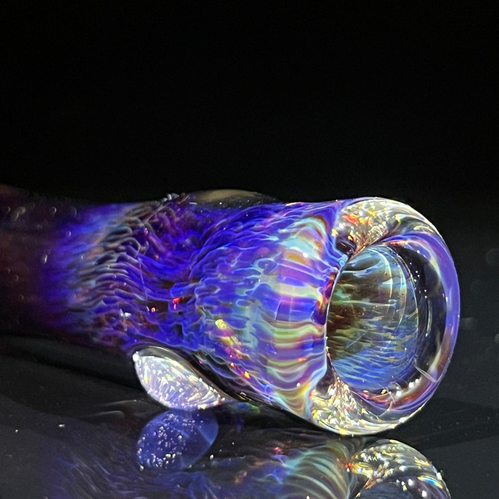 Thick Purple Chillum Glass Pipe Chuck Glass