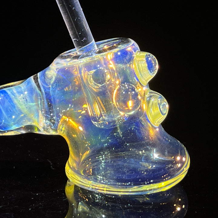 Silver Fumed Hash Hammer Glass Pipe Crondo Glassics   