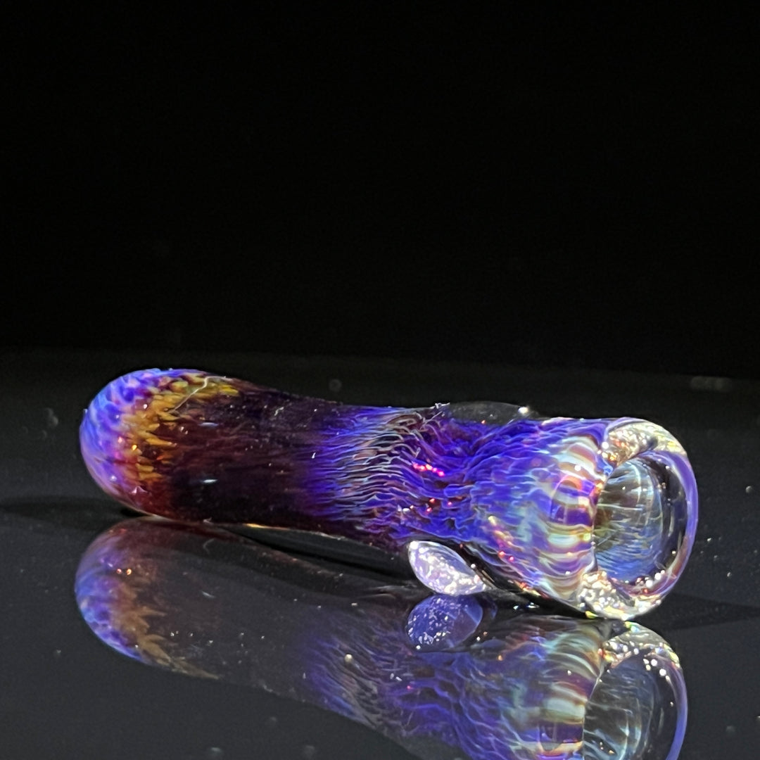 Thick Purple Chillum Glass Pipe Chuck Glass