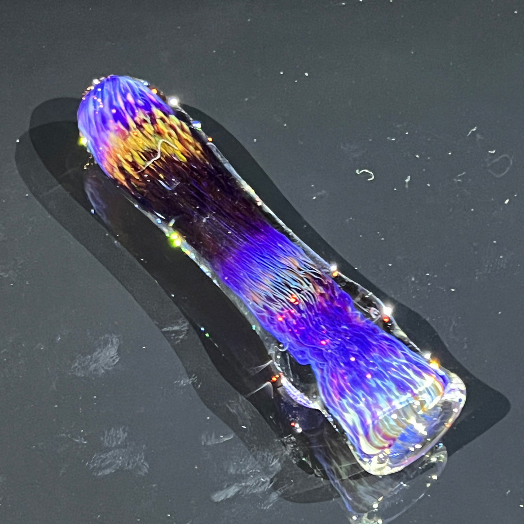 Thick Purple Chillum Glass Pipe Chuck Glass