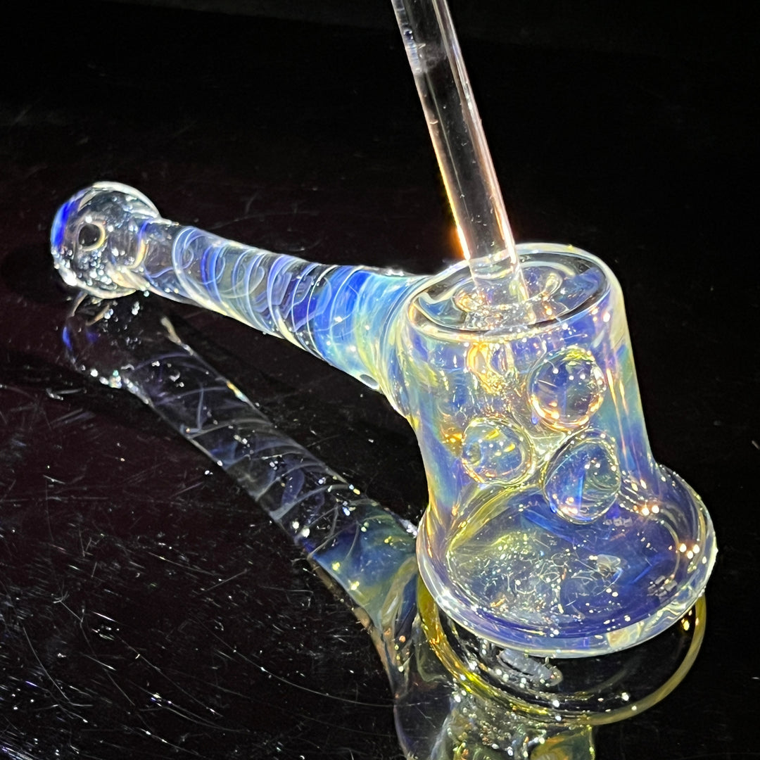 Silver Fumed Hash Hammer Glass Pipe Crondo Glassics   